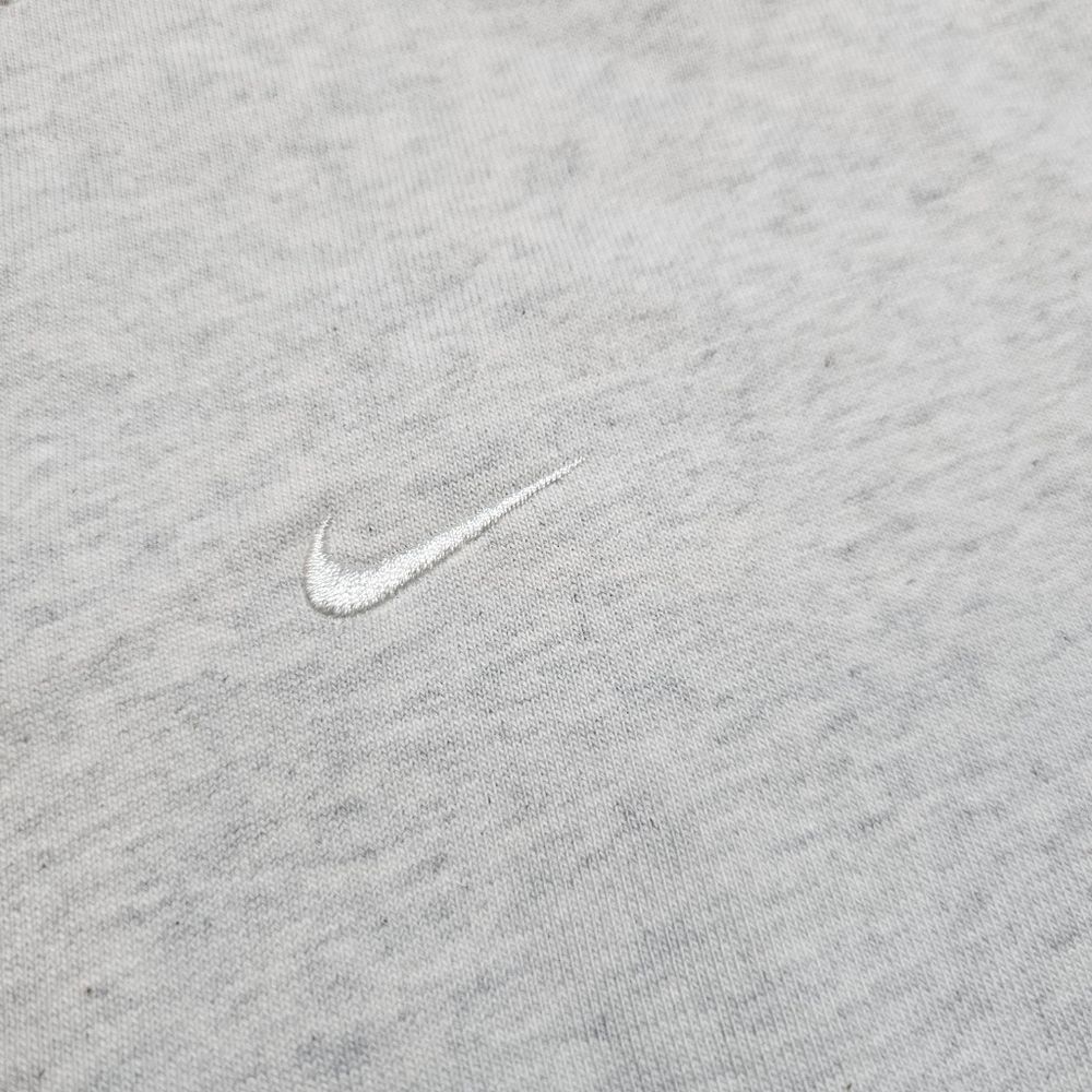 Nike Solo Swoosh Crewneck Sweatshirt Heather Grey XS Unisex Fleece DX1361-051 LE - Picture 7 of 13